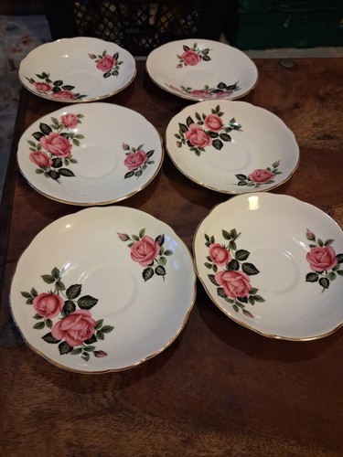 Vintage harleigh pink rose - x,
