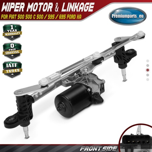 Wiper motor linkage - motor, front