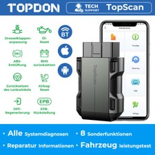 TOPDON TOPSCAN Lite Professional Car Diagnostic Tool Automotive OBD2 Scanner ALL System TPMS