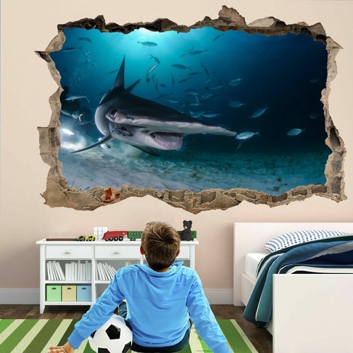 Hammerhead shark wall art - shark, 3d