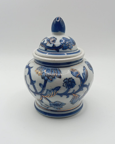 Vintage oriental blue and - vintage,