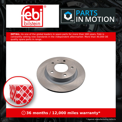 Brake discs pair solid - discs, fits