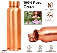 750ml 100% Copper Ayurvedic Yoga Water Bottle Flask Ayurvedic Health Benefits