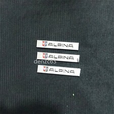 3x Chrome Small Silver ALPINA