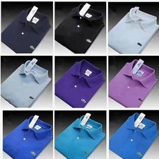 NEW Classic Lacoste Men's Polo Short Sleeve Mesh Regular Shirt S - 4XL~~