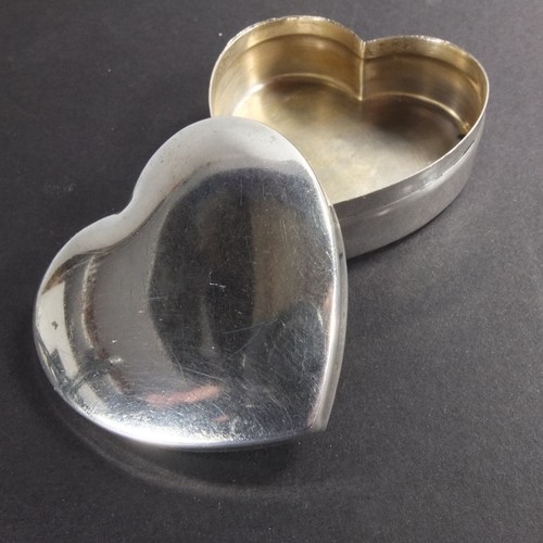 Solid silver heart - heart,