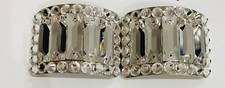 SALE Irish Dance Buckles heavy shoe jig shoe buckles clear bar design