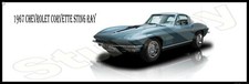 1967 Chevrolet Corvette Sting Ray  Metal Sign 6" x 18" or 8" x 24"