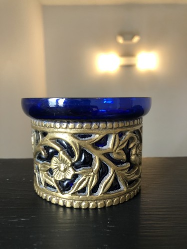 Vtg cobalt blue glass - vtg,