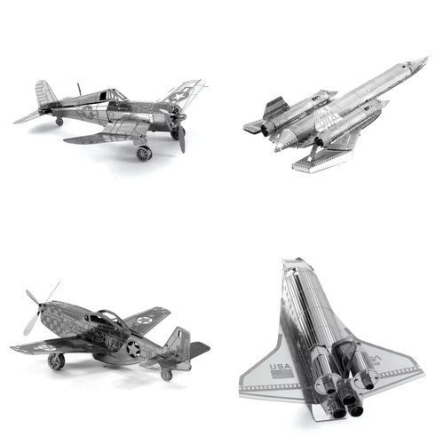 Metal puzzle model - 3d,