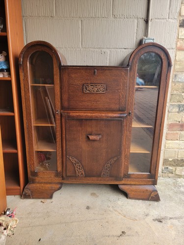 Vintage 1930s art deco oak - vintage,