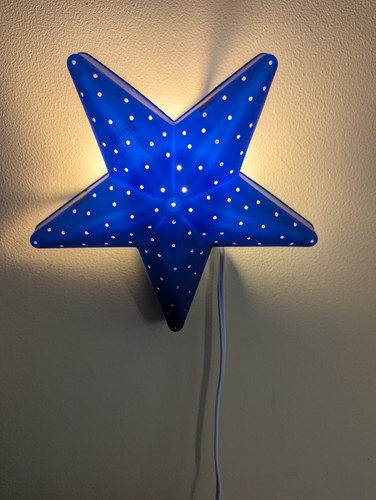Ikea blue plastic star wall - ikea,