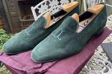 John Lobb Green Suede Albert