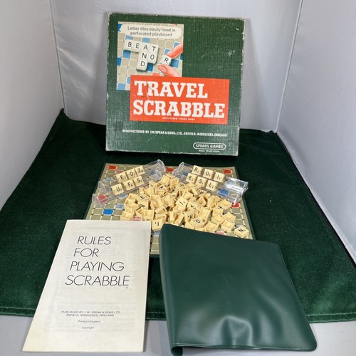 Vintage travel scrabble board - vintage,