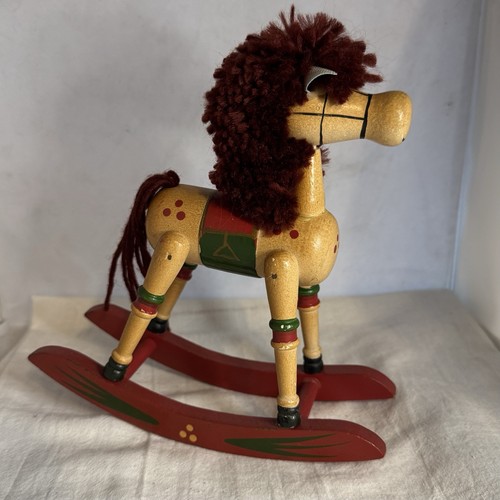 Vintage hand painted wooden - hand,