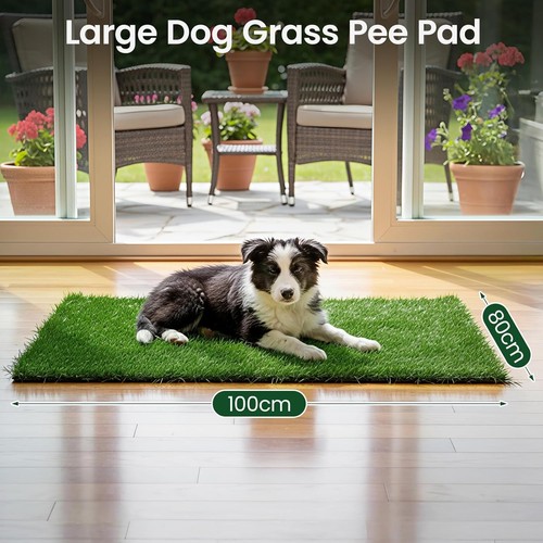 Dog grass mat 80x100cm strong - grass,