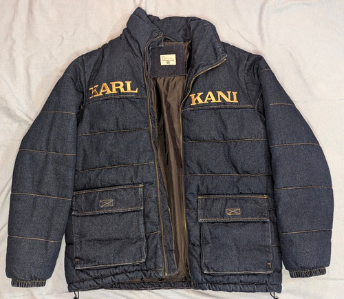 Karl kani denim puffer - kk,