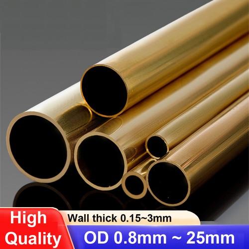 Brass round tube pipe 300mm - brass,