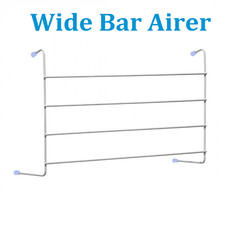 Radiator Clothes Airer / 4 Bar Towels Hanging Airers Wide Drying Space 50cm 