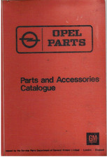 OPEL KADETT B SALOON COUPE ESTATE 1967-73 ORIGINAL FACTORY PARTS CATALOGUE
