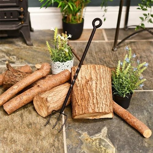Manor black metal fireside - black,