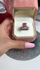 925 Silver 1.50ct Pink Pear