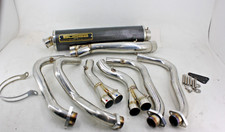 2005 2006 SUZUKI GSXR1000 COMPLETE STAINLESS EXHAUST WITH CARBON FIBER MUFFLER