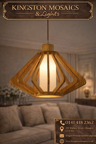 Modern wooden pendant ceiling - modern,