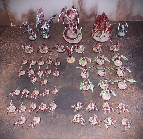 Tyranid army painted some - tyranid, painted.