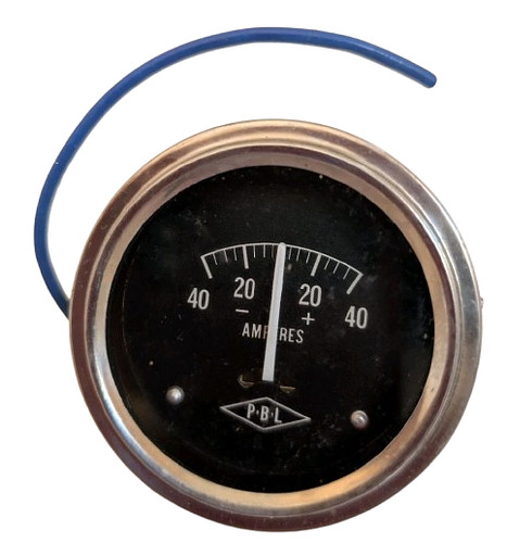 Vintage pbl ammeter 40a - pbl,