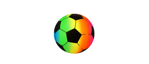 Rainbow football ball - ball, kids
