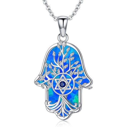 Koyekei hamsa necklace - hamsa, for