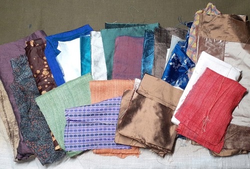 Scrap silk bundle mixed - scrap,