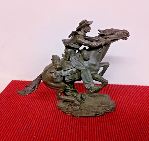 Western cowboy galloping - on,
