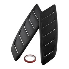 2 Pcs ABS Plastic Air Intake Scoop Bonnet Hood Vent Decorative Covers Universal