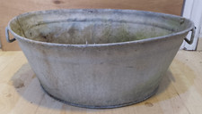 Vintage Galvanised Flower Tub