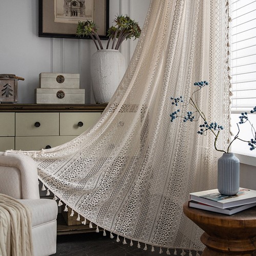 Boho tassel crochet - boho, curtains