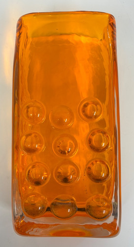 Whitefriars tangerine vase - whitefriars,