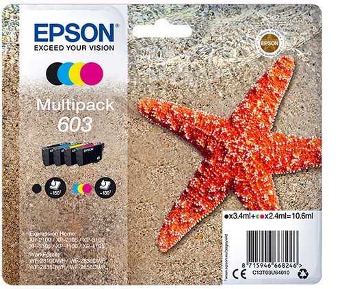 Epson 603 starfish - starfish, multipack