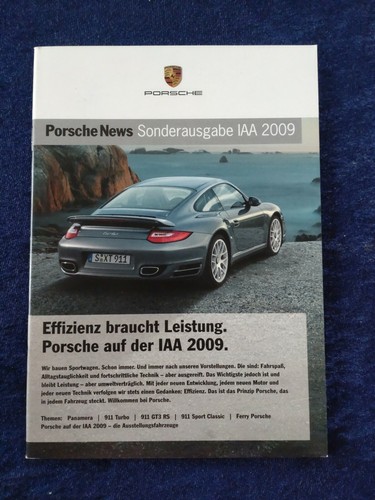 Porsche iaa 2009 brochure - porsche,