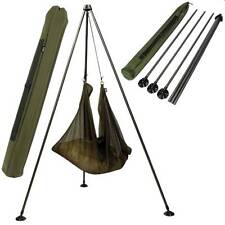NGT Carp Fishing Weighing Tripod System For Weighing Carp Large Mud Feet + Case 