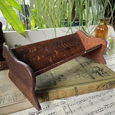 Vintage wooden book trough - vintage,