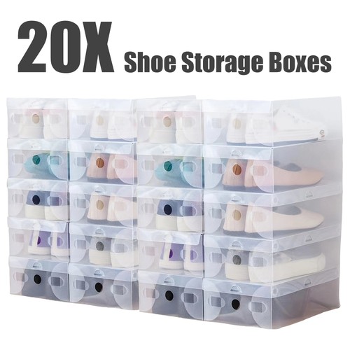 20x clear plastic shoe - clear,