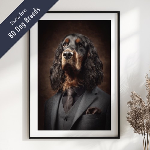 Smartly dressed dog portrait - smartly,