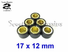 SETS of 6 ROLLER WEIGHTS 17x12 for SUZUKI,APRILIA,Qpod,ATALA,HYOSUNG,Etc.. 3-14g