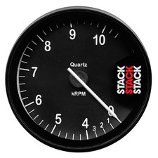 Stack ST200 80mm Clubman Tachometer With Black Dial Face - 0-4-10500 Rpm