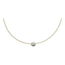 Brilliant pendant with choker