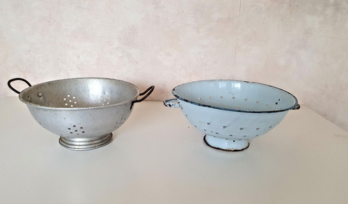 Antique colanders set - antique,