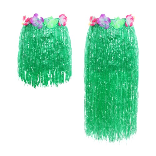 Green grass hula skirt 40cm - skirt, or