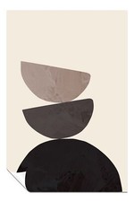 Beige Brown Painterly Abstract